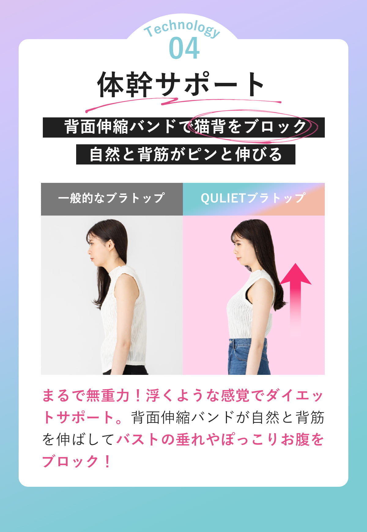 公式】キュリエットブラトップ（Quliet BraTop）| トータルケア着圧
